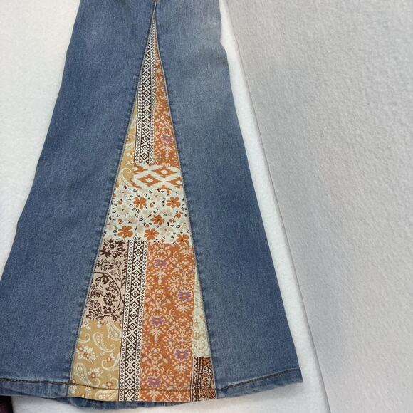 Est 1946 Denim elastic waist flare with panel insert jean 10P - Picture 8 of 9